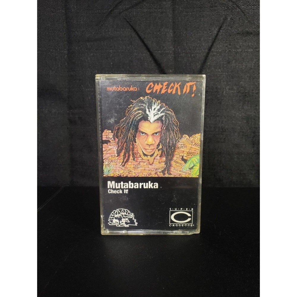 RARE Mutabaruka- Check It! LP CASSETTE SHANACHIE REGGAE tape 1983 Melanin Man